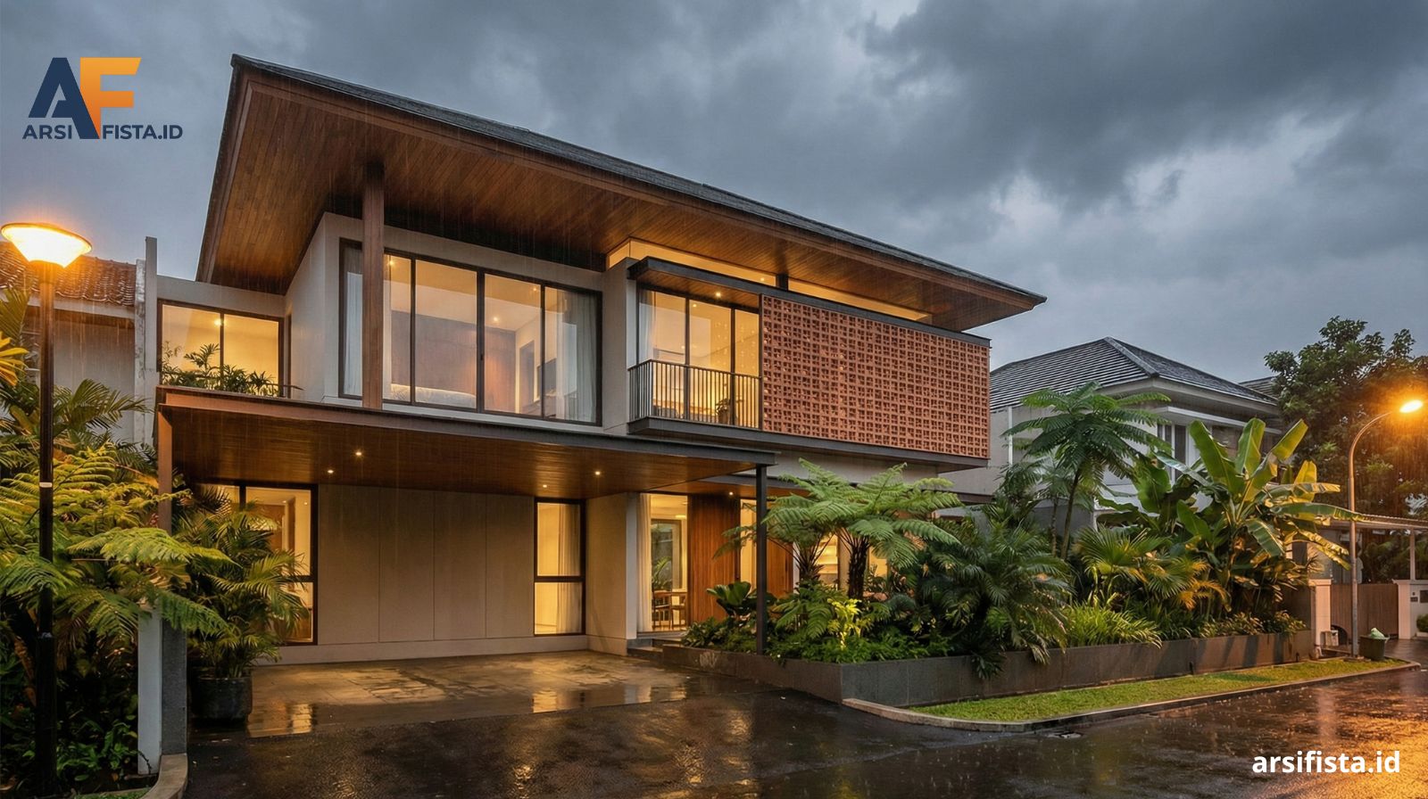 Solusi Desain Cerdas Fasad Rumah Tropis Menghalau Air Hujan November Tanpa Mengorbankan Estetika Modern pada Hunian Anda.