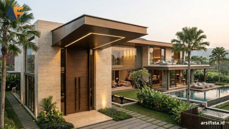 Arsitektur monolitik minimalis merayakan bentuk tunggal yang masif dan material seragam, menciptakan hunian yang tenang, kokoh, dan berkarakter kuat di tengah kebisingan kota.