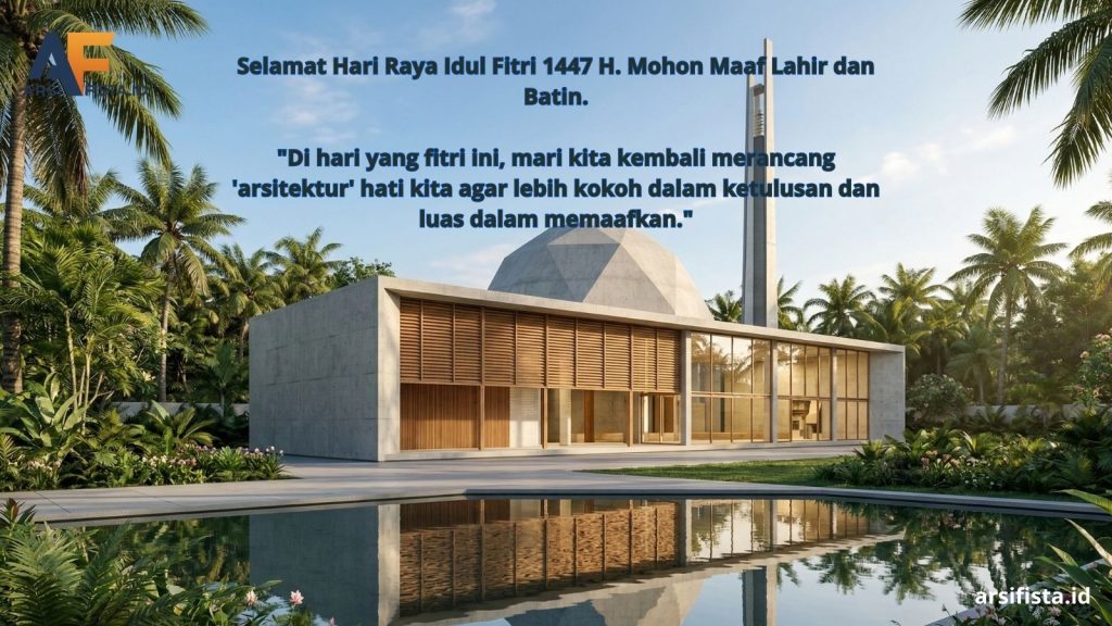 Eksplorasi arsitektur masjid antara nilai kerendahhatian desain vernakular dan kemegahan masjid modern di tengah iklim tropis Indonesia.